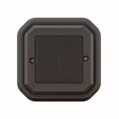 Commande double Self-e �clairage et prise Plexo with Netatmo complet anthracite (069836L)