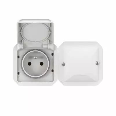 Prise de courant connect�e Plexo with Netatmo 2 postes blanc (069882L)