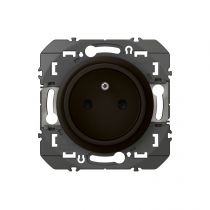 Prise de courant easyréno 2P+T faible profondeur dooxie 16A - noir (600528)