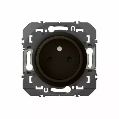 Prise de courant 2P � puits dooxie 16A - noir (600534)