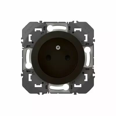 Prise de courant 2P+T � puits dooxie 16A - noir (600537)