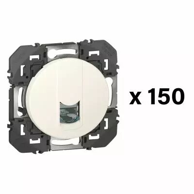 Lot de 150 prises RJ45 cat�gorie 6 FTP dooxie finition blanc (600613)