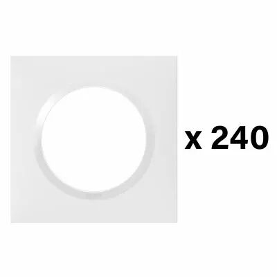 Lot de 240 plaques carr�es dooxie 1 poste finition blanc (600614)