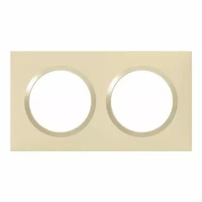 Plaque carr�e dooxie 2 postes finition dune (600812)