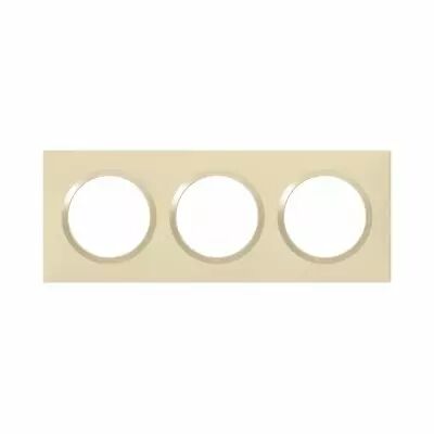 plaque carr�e dooxie 3 postes finition dune (600813)