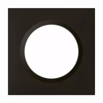 plaque carr�e dooxie 1 poste finition noir (600891)