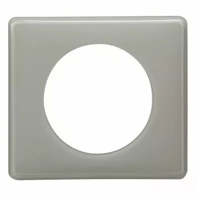 Plaque C�liane Laqu� 1 poste - finition Gris perle (066601)