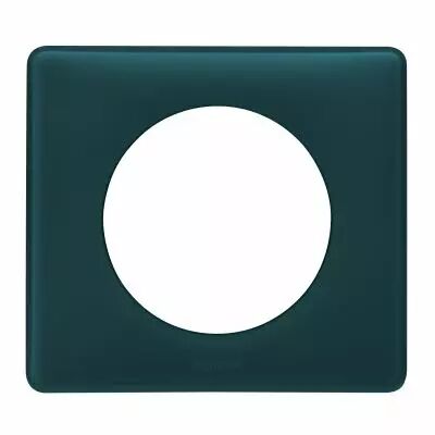 Plaque C�liane 1 poste finition Bleu Vert (066771)