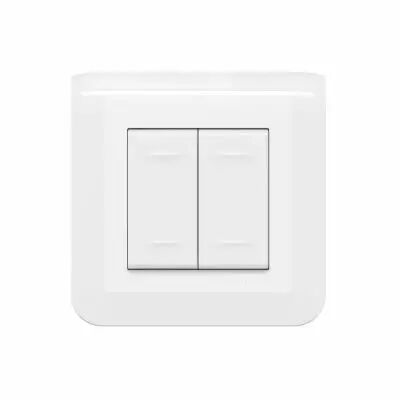 Commande radio BUS KNX Mosaic 1 touche /2 entr�es ou 2 touches/4 entr�es - blanc (078461L)