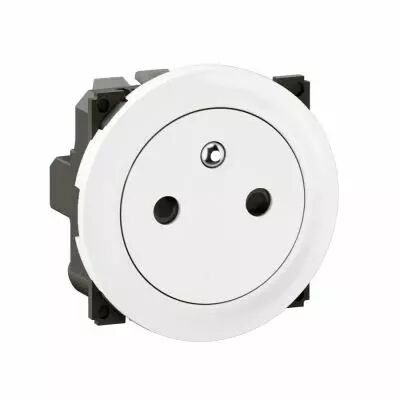 Prise 2P+T Surface C�liane complet Blanc format D�p�t (CF0111)