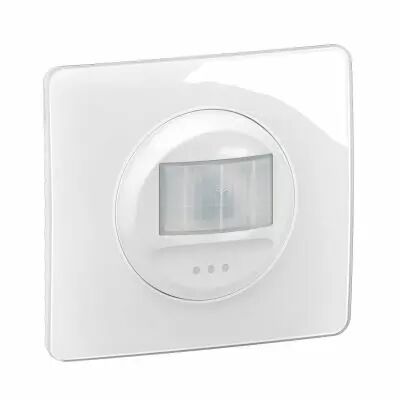 D�tecteur mural sans Neutre avec d�rogation 100W LED C�liane complet Blanc (CG0050)