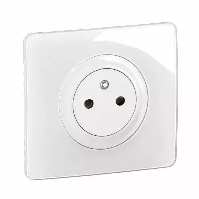 Prise 2P+T Surface C�liane complet Blanc (CG0111)
