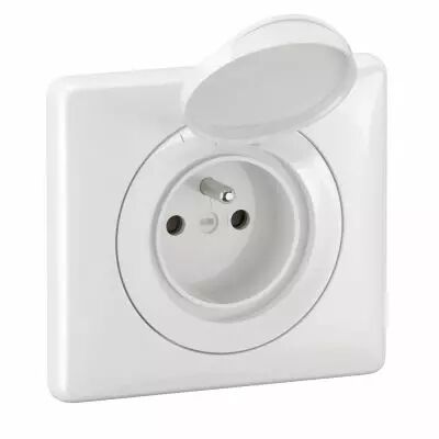 Prise 2P+T Surface C�liane IP44 complet Blanc (CG8111)