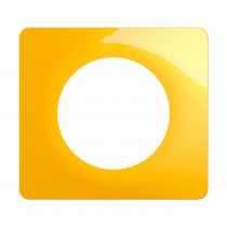 Plaque Céliane 1 poste - Jaune Safran emballage GD (CP0421)
