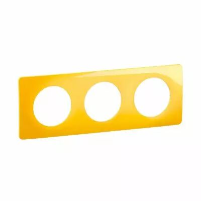 Plaque C�liane 3 postes - Jaune Safran emballage GD (CP0423)