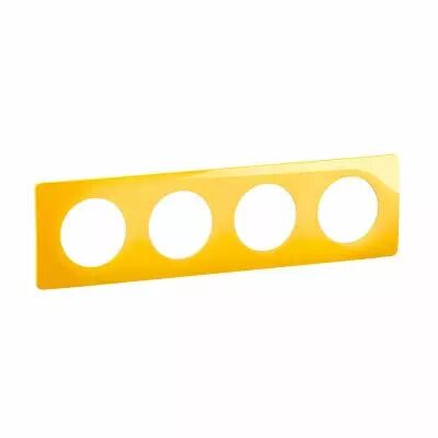 Plaque C�liane 4 postes - Jaune Safran emballage GD (CP0424)
