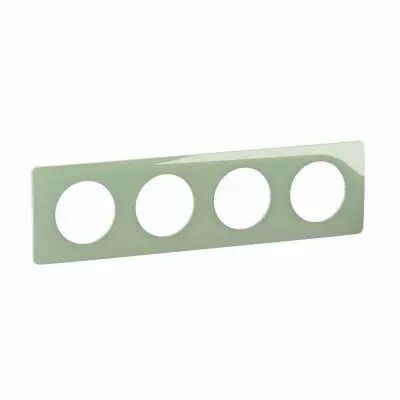 Plaque C�liane 4 postes - Vert C�ladon emballage GD (CP0524)