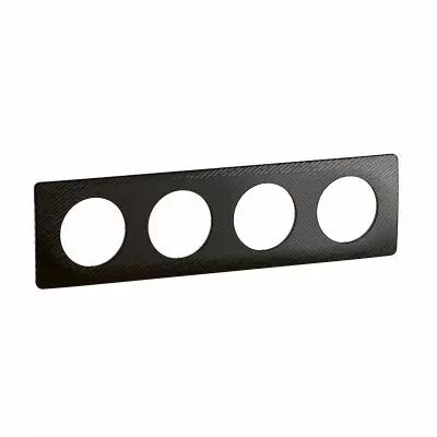 Plaque C�liane 4 postes - Noir M�t�ore emballage GD (CP0724)