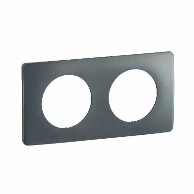 Plaque C�liane 2 postes - Bleu Orage emballage GD (CP0922)