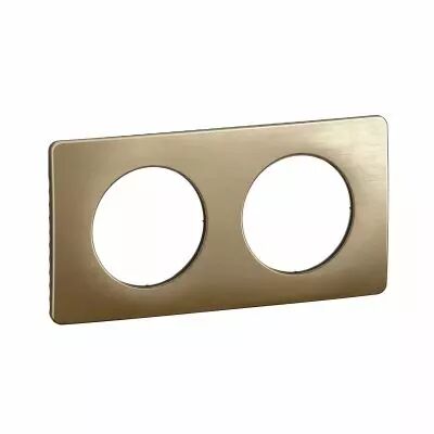Plaque C�liane 2 postes - Bronze Satin� emballage GD (CP1622)