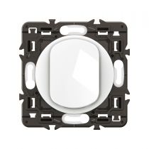 Interrupteur ou-va-et-vient Céliane 10AX enjoliveur Blanc et support (CX0001)