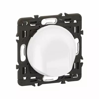 Sortie de c�ble C�liane - enjoliveur Blanc et support (CX0181)