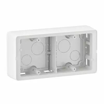 Cadre saillie C�liane 2 postes - Blanc emballage GD (CX0232)