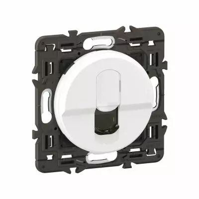 Prise RJ45 C�liane Cat�gorie 6 FTP - enjoliveur Blanc et support (CX0345)