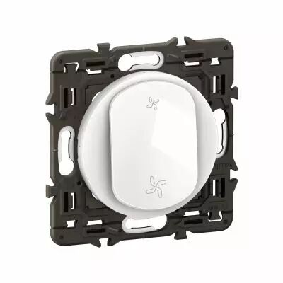 Poussoir VMC C�liane enjoliveur Blanc et support (CX6031)