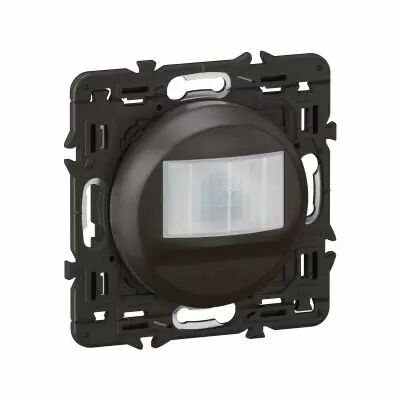 D�tecteur mural sans Neutre d�rogation 100W LED C�liane enjo Noir et support (CZ0050)