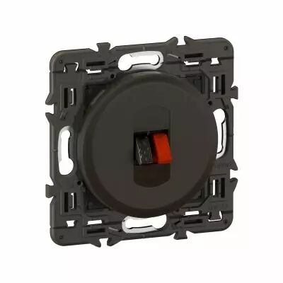 Prise haut-parleur C�liane enjoliveur Noir et support (CZ0311)