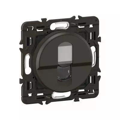 Prise RJ45 C�liane Cat�gorie 6 FTP - enjoliveur Noir et support (CZ0345)