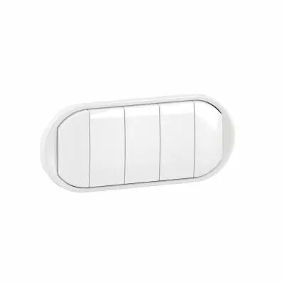 Enjoliveur 5 commandes compactes C�liane - Blanc (CB0029)