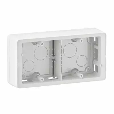 Cadre saillie C�liane 2 postes - livr� avec vis - Blanc (CB0232)