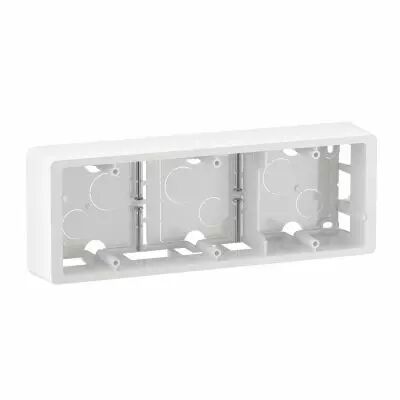 Cadre saillie C�liane 3 postes - livr� avec vis - Blanc (CB0233)