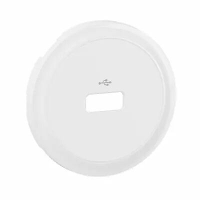 Enjoliveur prise USB DATA simple C�liane - Blanc (CB0325)