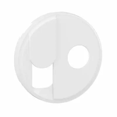 Enjoliveur prise TV + prise RJ45 C�liane - Blanc (CB0342)
