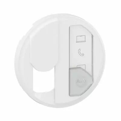 Enjoliveur prise simple RJ45 avec repr�rage m�dia C�liane - Blanc (CB0348)
