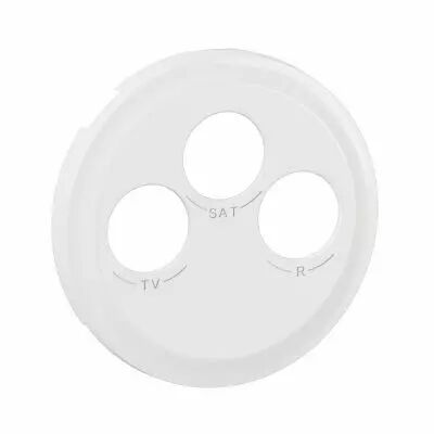 Enjoliveur prise TV-R-SAT DAB+ C�liane - Blanc (CB0388)