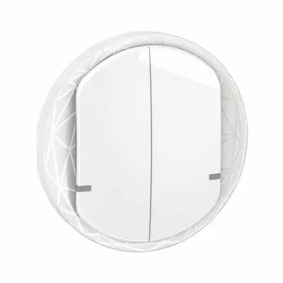 Enjoliveur interrupteur double C�liane with Netatmo - Blanc (CB1415)