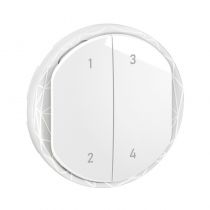 Enjoliveur commande 4 scénarios sans fils Céliane with Netatmo - Blanc (CB1424)