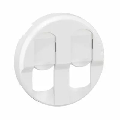 Enjoliveur prise double RJ45 C�liane - Blanc (CB2346)
