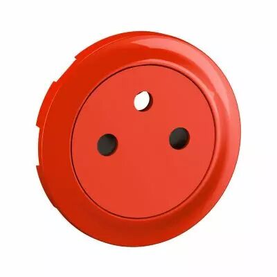 Enjoliveur prise de courant Surface C�liane - rouge pour rep�rage (CB3111)