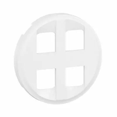 Enjoliveur prise quadruple RJ45 C�liane - Blanc (CB4348)