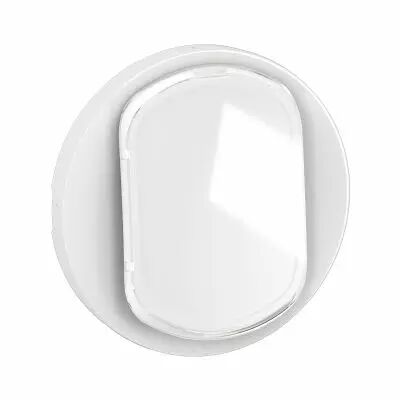Enjoliveur inter ou va-et-vient avec porte-�tiquette C�liane - Blanc (CB5001)