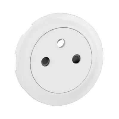 Enjoliveur prise de courant Surface C�liane - Blanc Antimicrobien (CB5027)