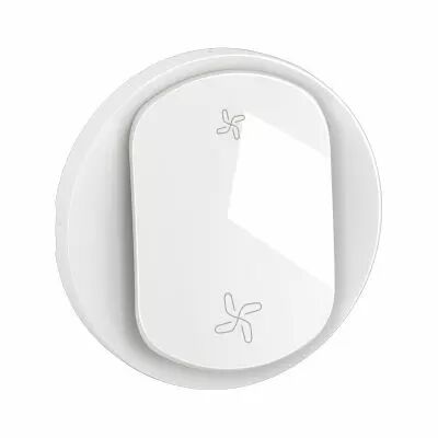 Enjoliveur commande VMC C�liane 2 vitesses - Blanc (CB6001)