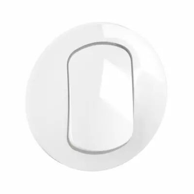 Enjoliveur interrupteur et ou va-et-vient C�liane - Blanc IP44 (CB8001)
