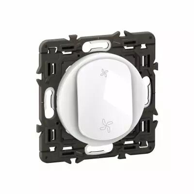 Poussoir inverseur C�liane contact NO+NF 6A - pr�mont� Blanc (CC6031)
