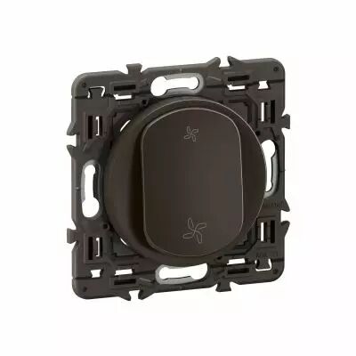 Poussoir inverseur C�liane contact NO+NF 6A - pr�mont� Noir (CE6031)